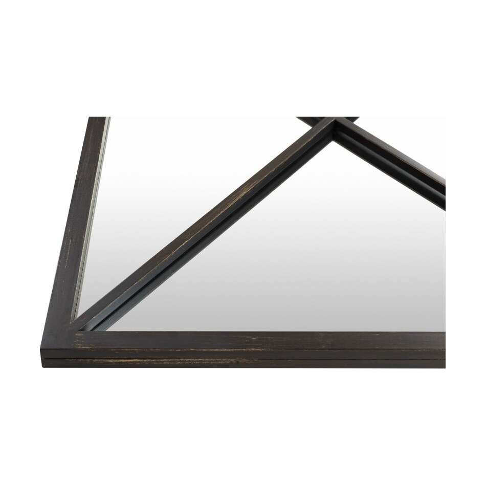 surya black wall mirror   