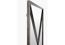 surya black wall mirror   
