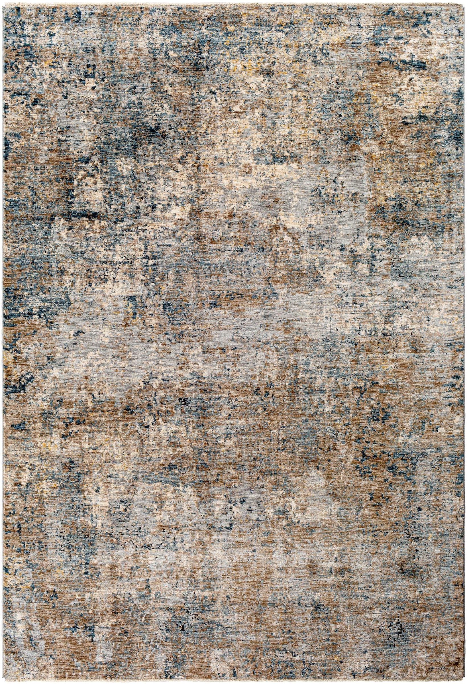 Mirabel Grey/Blue Abstract Area Rug | Steinhafels