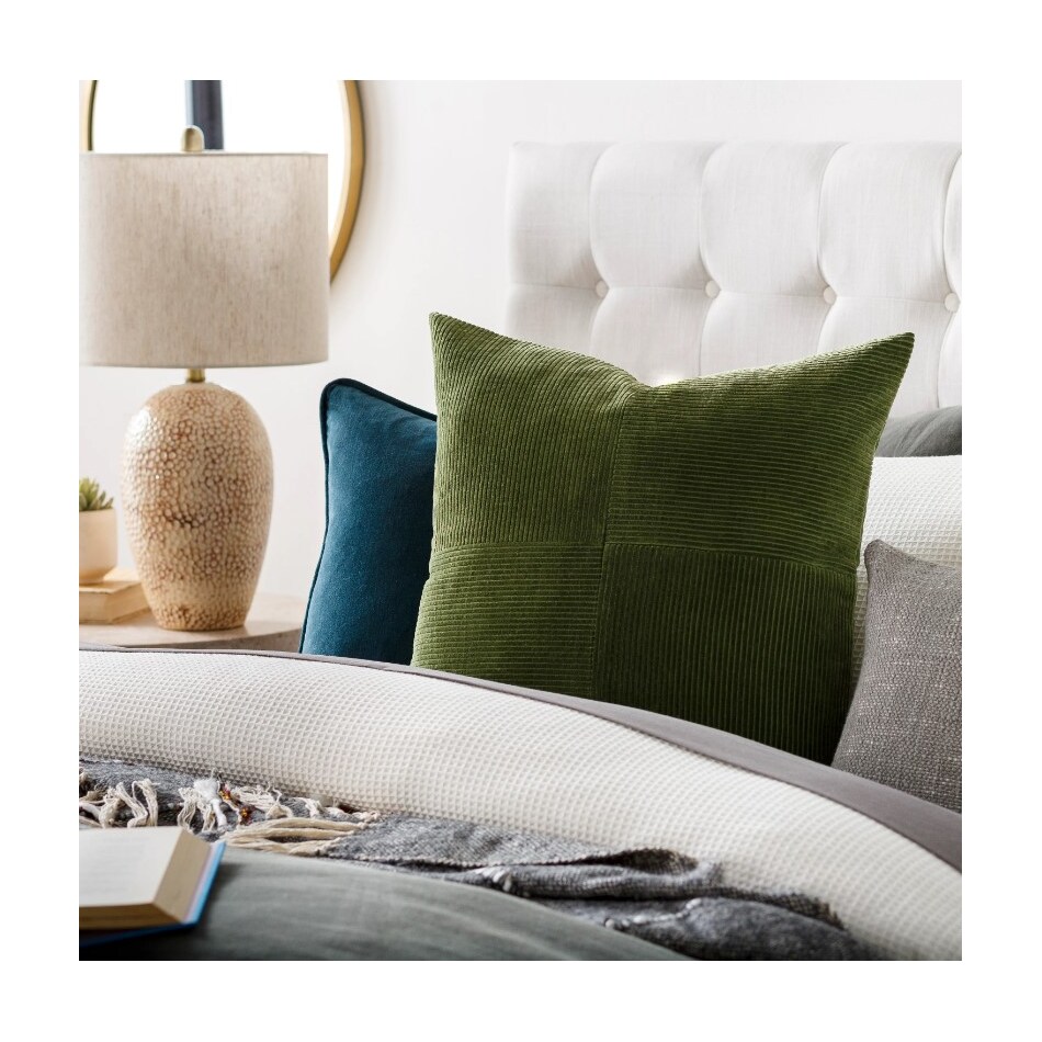 surya green pillows   