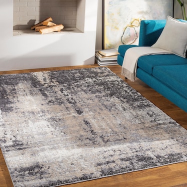 Tuscany Black/Grey/Tan Area Rug