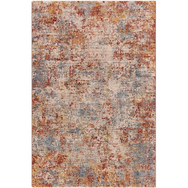 Mirabel Mustard/Rust/Cream Abstract Area Rug