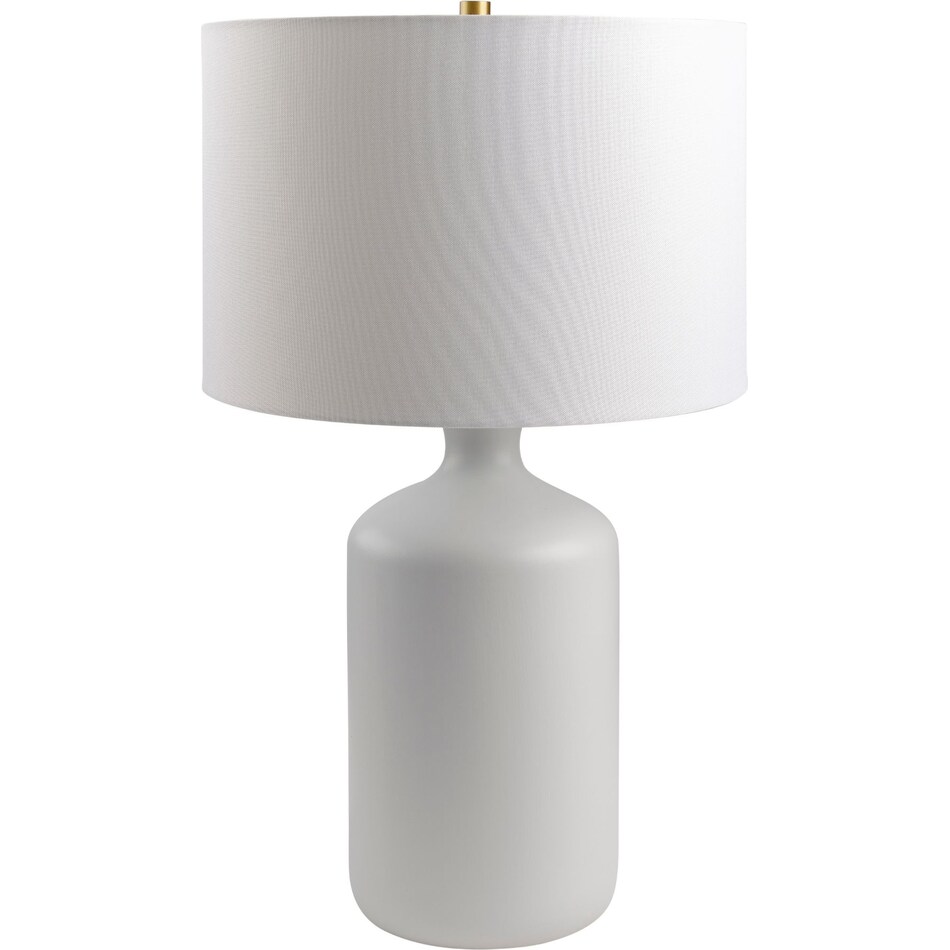 surya white table lamp   