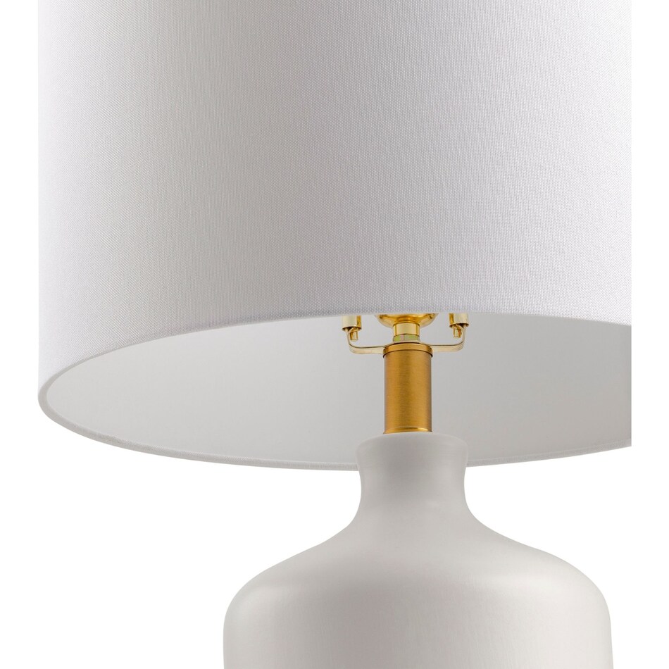 surya white table lamp   