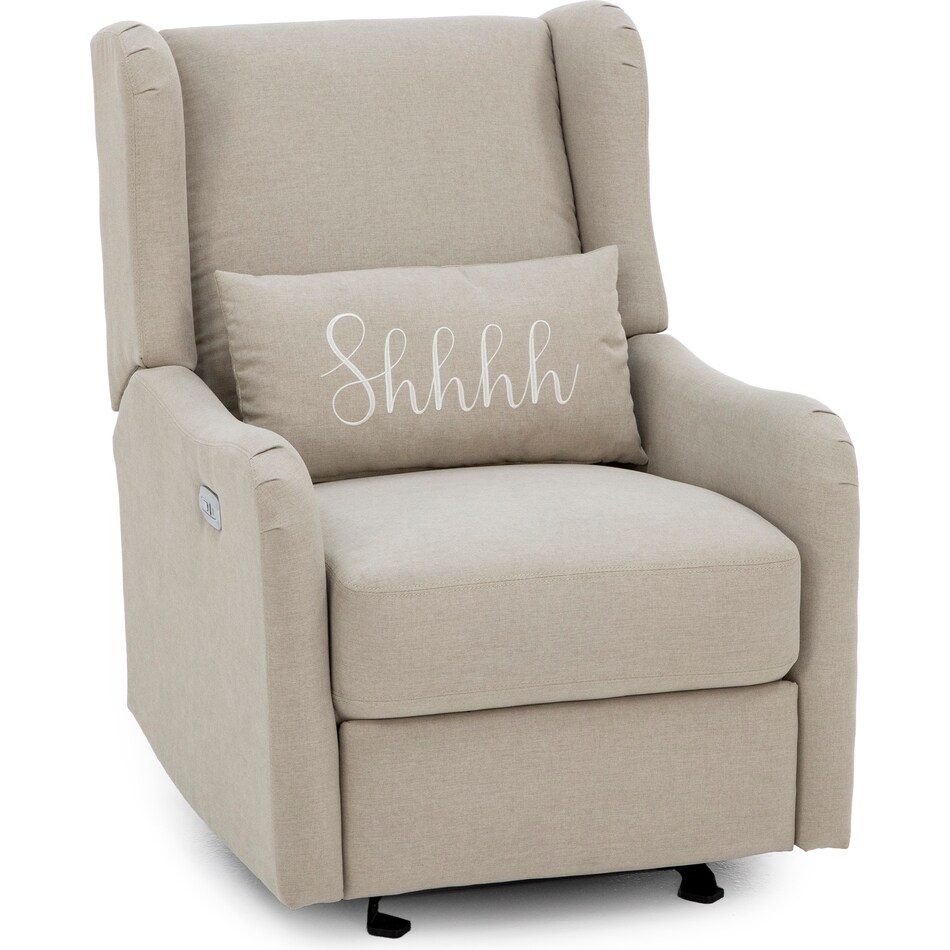 synergy home furnishings beige recliner z  