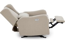 synergy home furnishings beige recliner z  