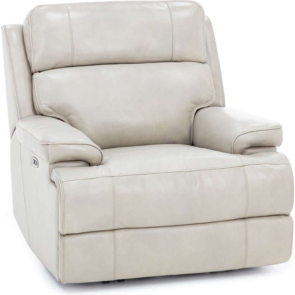synergy home furnishings beige recliner z  