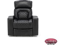 synergy home furnishings black recliner  image   
