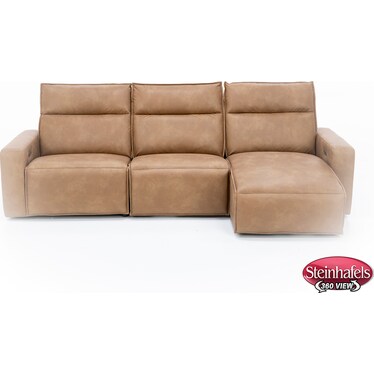Direct Design Reinvent Your Space 3-Pc. Power Headrest Reclining Chaise Sofa