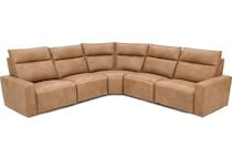 synergy home furnishings brown mtn fab sectional pkg  