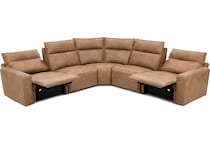 synergy home furnishings brown mtn fab sectional pkg  
