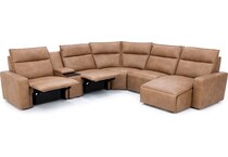 synergy home furnishings brown mtn fab sectional qpkg  