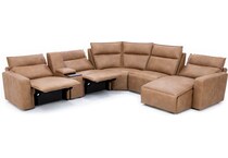 synergy home furnishings brown mtn fab sectional qpkg  