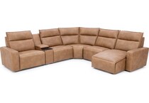 synergy home furnishings brown mtn fab sectional qpkg  