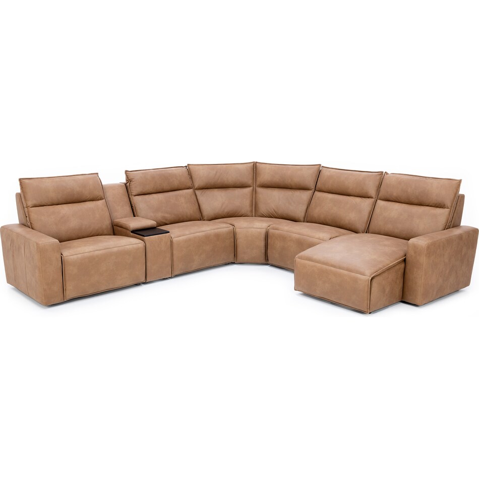 synergy home furnishings brown mtn fab sectional qpkg  