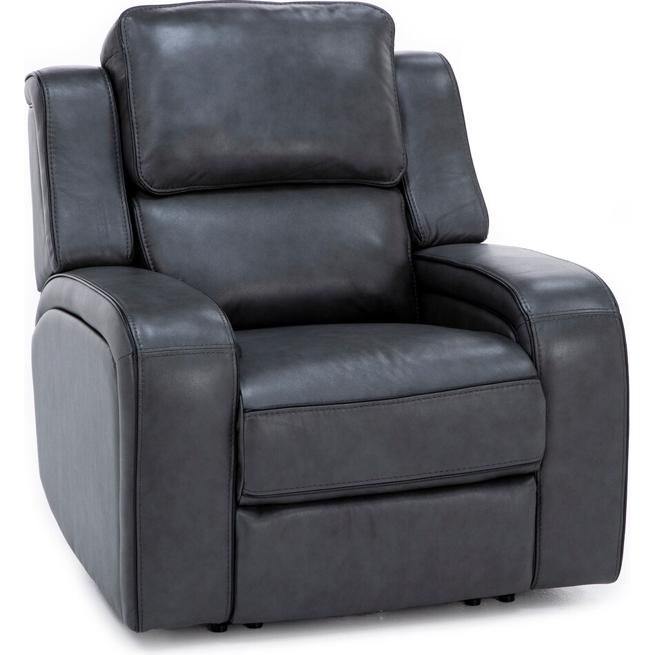 synergy home furnishings grey recliner z  