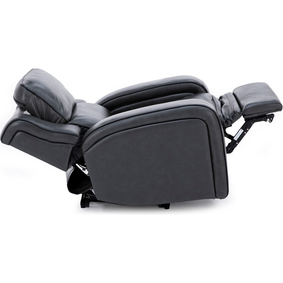 synergy home furnishings grey recliner z  