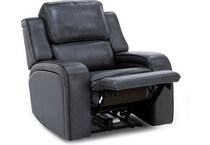 synergy home furnishings grey recliner z  