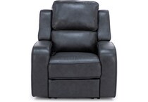 synergy home furnishings grey recliner z  