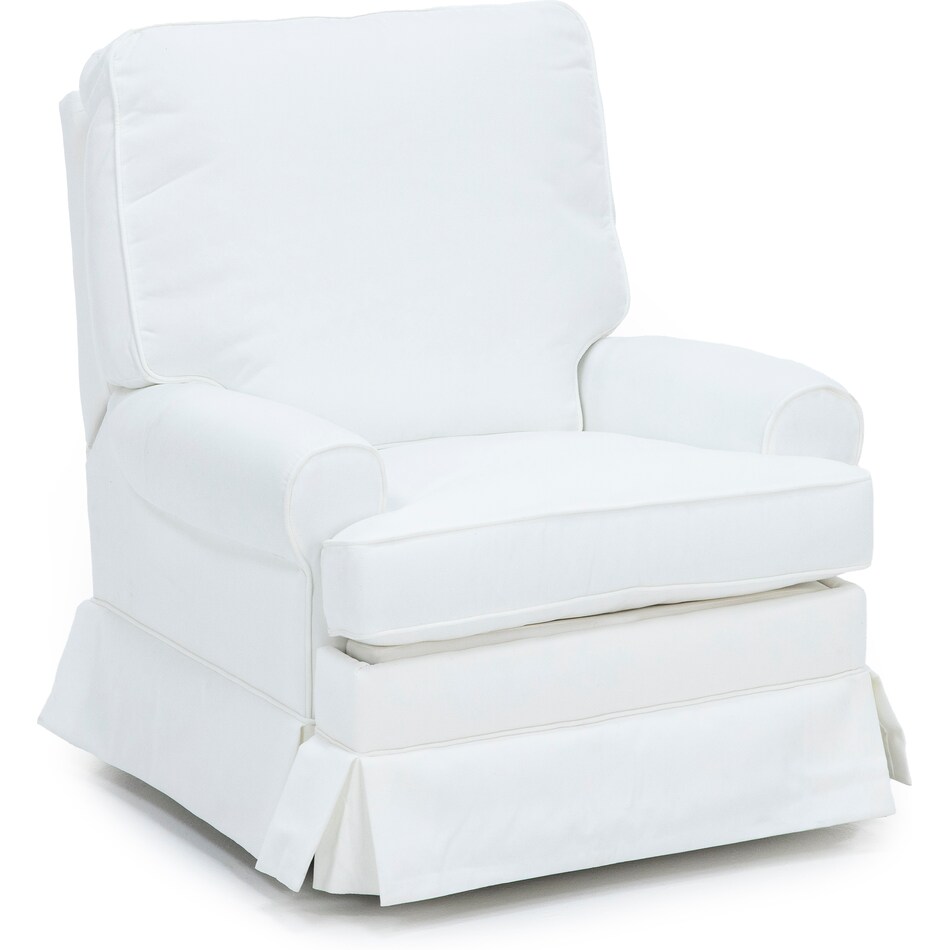 synergy home furnishings white recliner z  