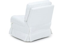 synergy home furnishings white recliner z  
