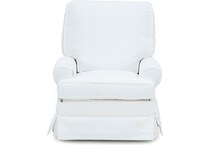synergy home furnishings white recliner z  