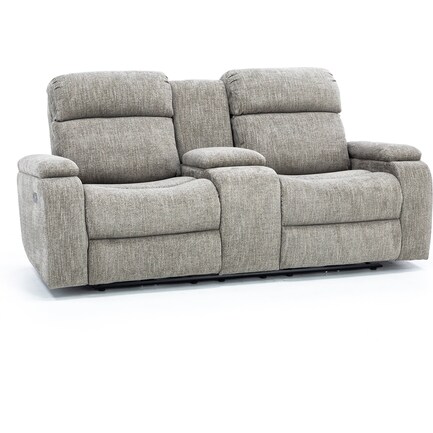 Direct Designs® Infinity Fully Loaded Reclining Console Loveseat