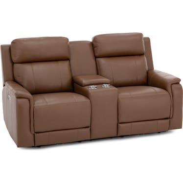Elizabeth Power Headrest Zero Gravity Console Reclining Loveseat