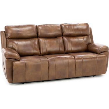 Direct Design Evanston Leather Fully Loaded Reclining Sofa with Air Massage & Drop Down Table in Car