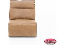 syng brown armless recliner  image z  