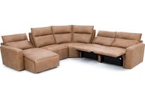 syng brown mtn fab sectional pkg  