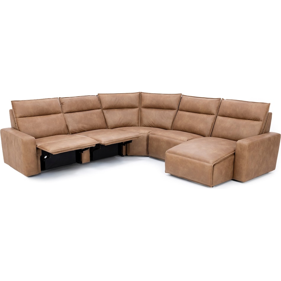 syng brown mtn fab sectional pkg  
