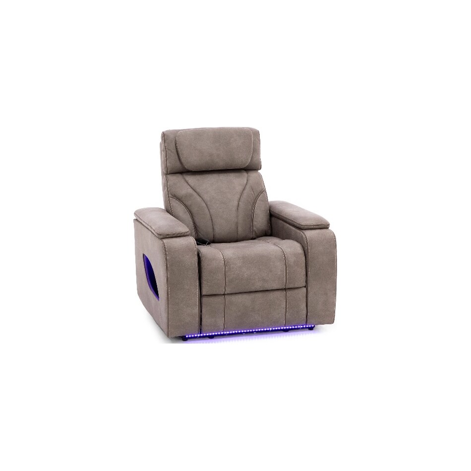 syng brown recliner   