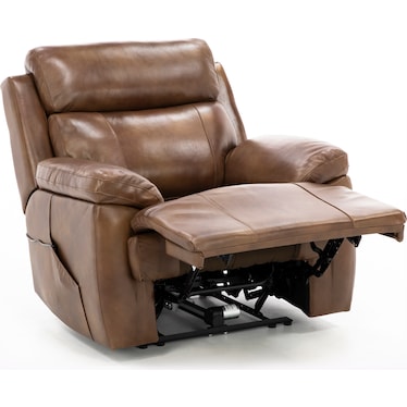 Evanston Leather Fully Loaded Recliner with Air Massage and Heat
