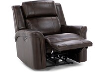 syng brown recliner   