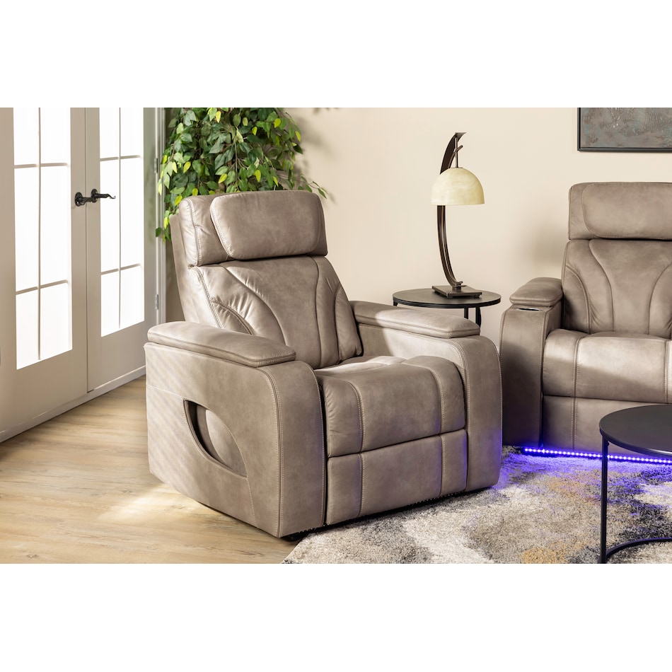 syng brown recliner lifestyle image   