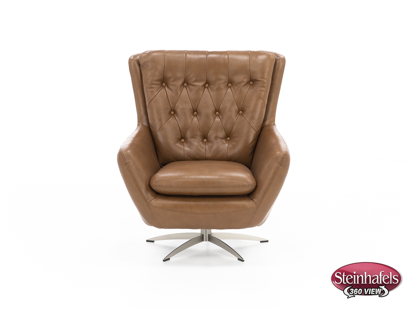 syng brown swivel chair  image   