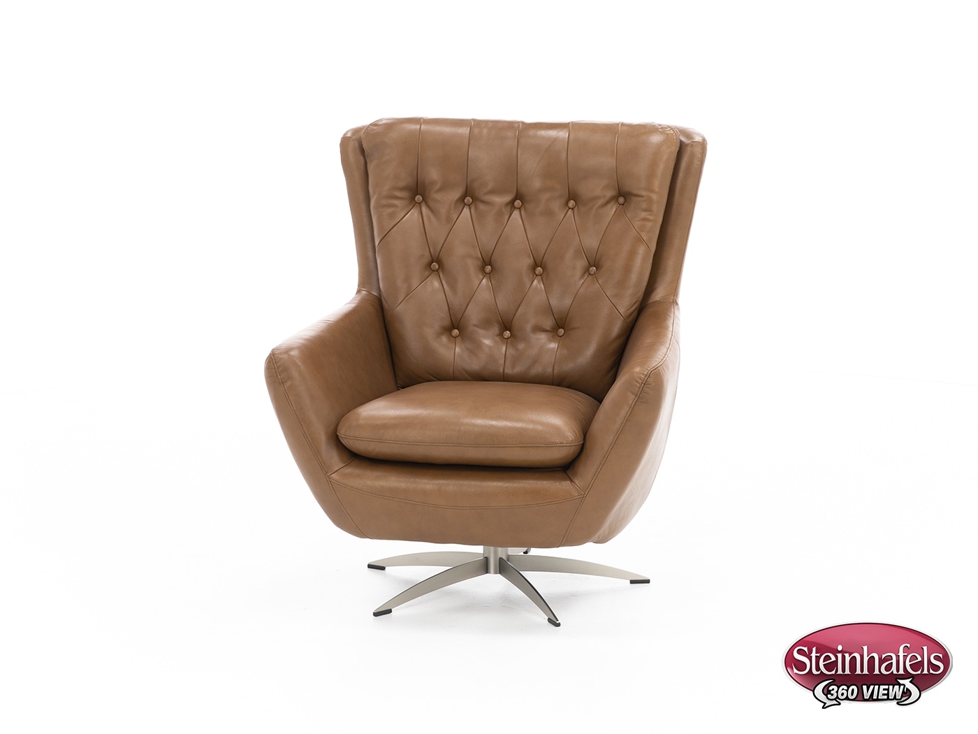 syng brown swivel chair  image   
