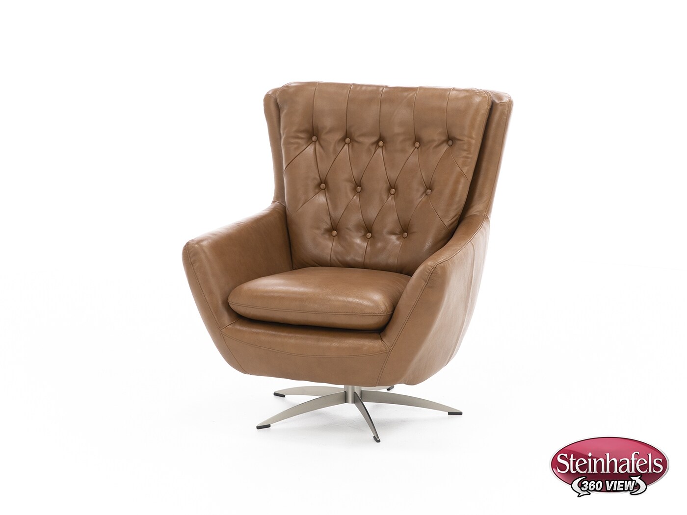 syng brown swivel chair  image   