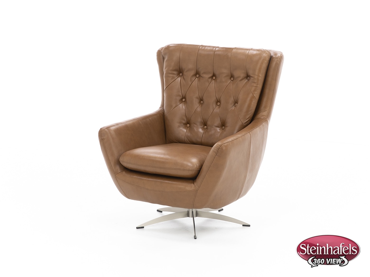 Metz Leather Swivel Chair