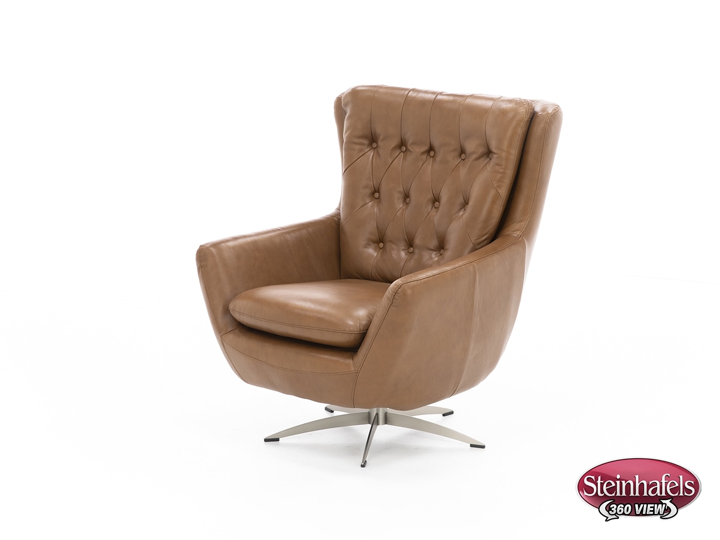 syng brown swivel chair  image   