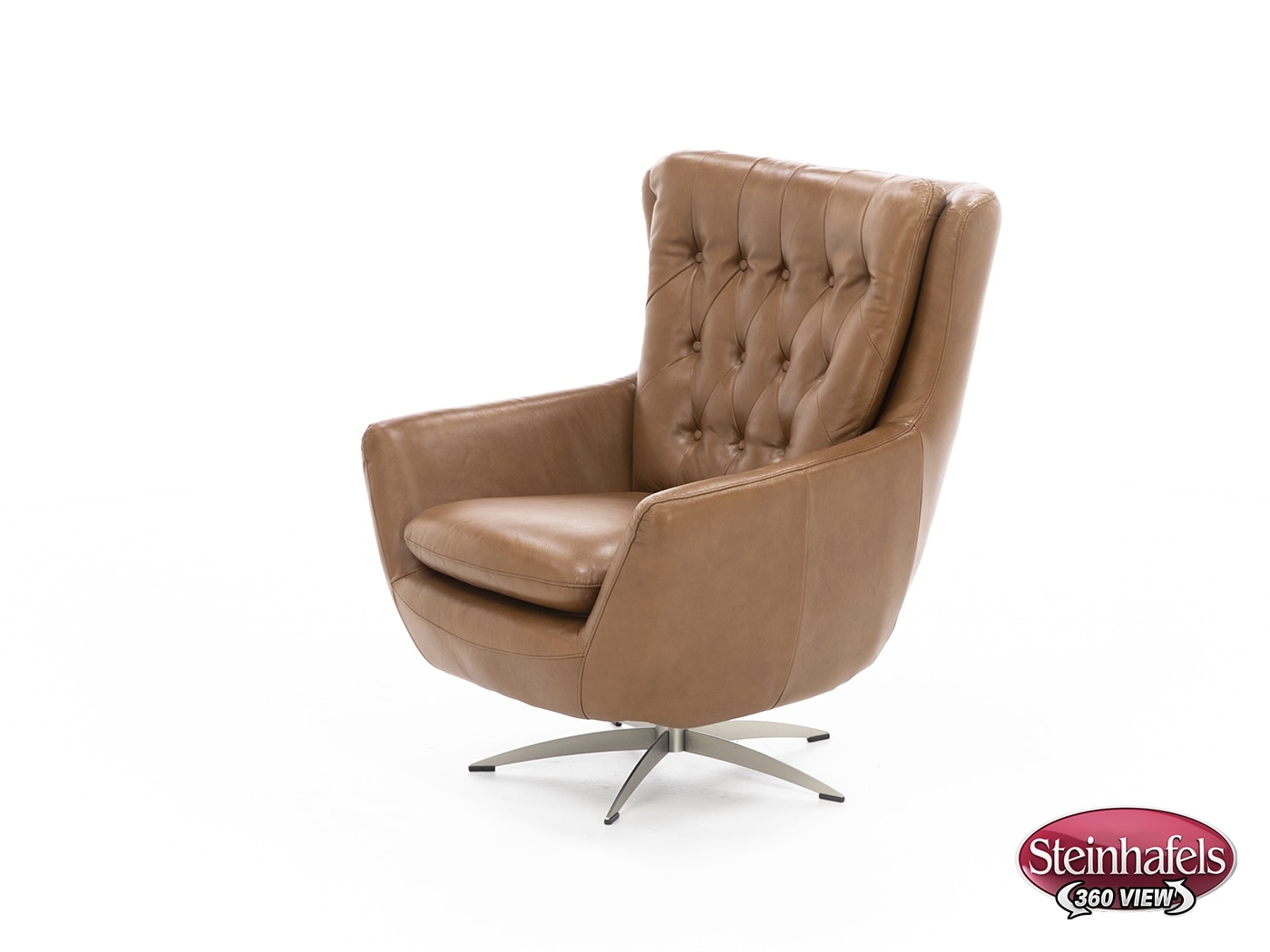 syng brown swivel chair  image   