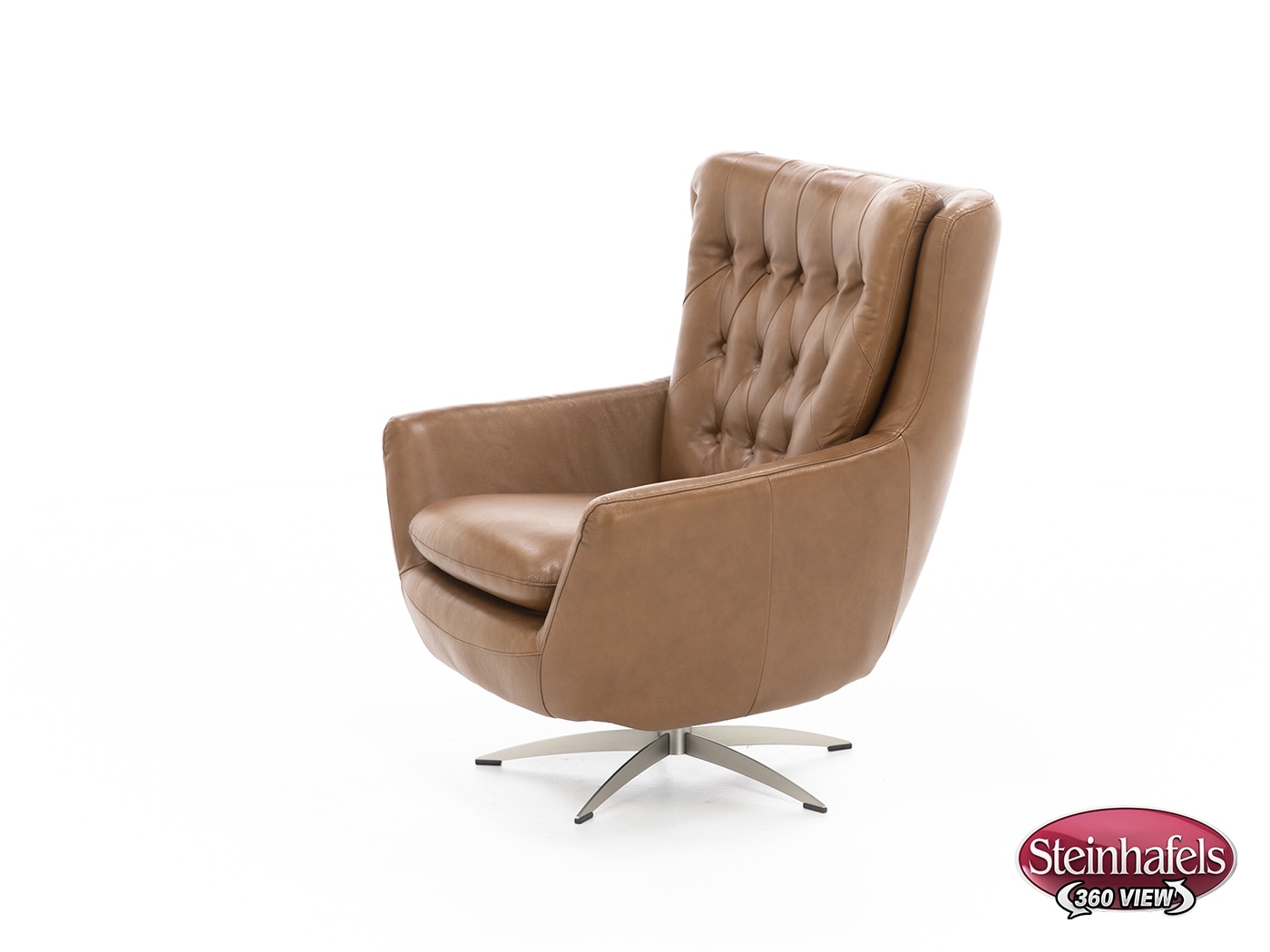 syng brown swivel chair  image   