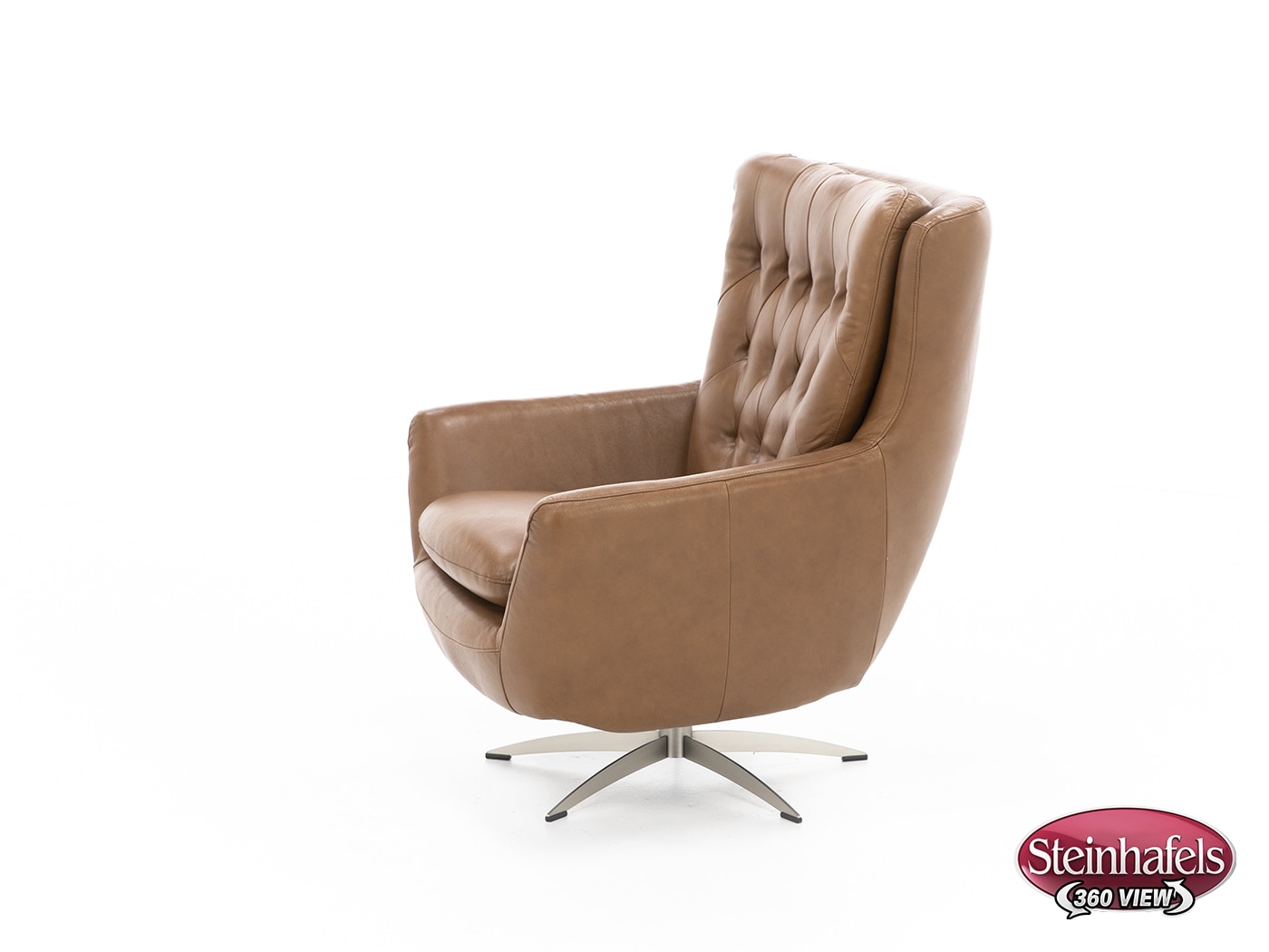 syng brown swivel chair  image   