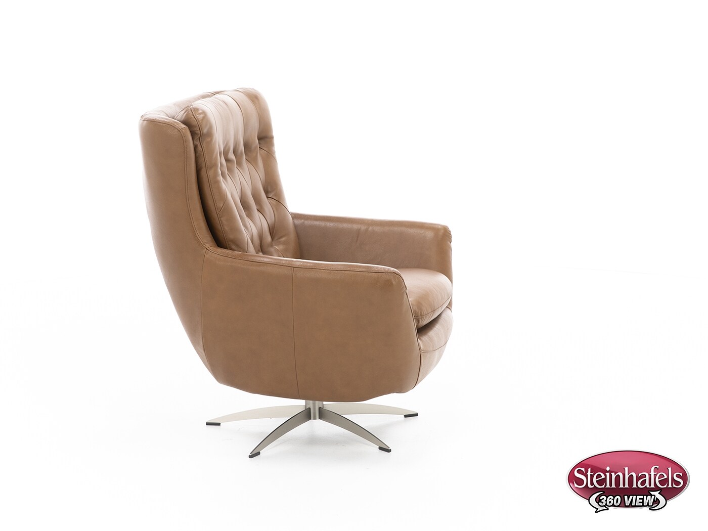 syng brown swivel chair  image   