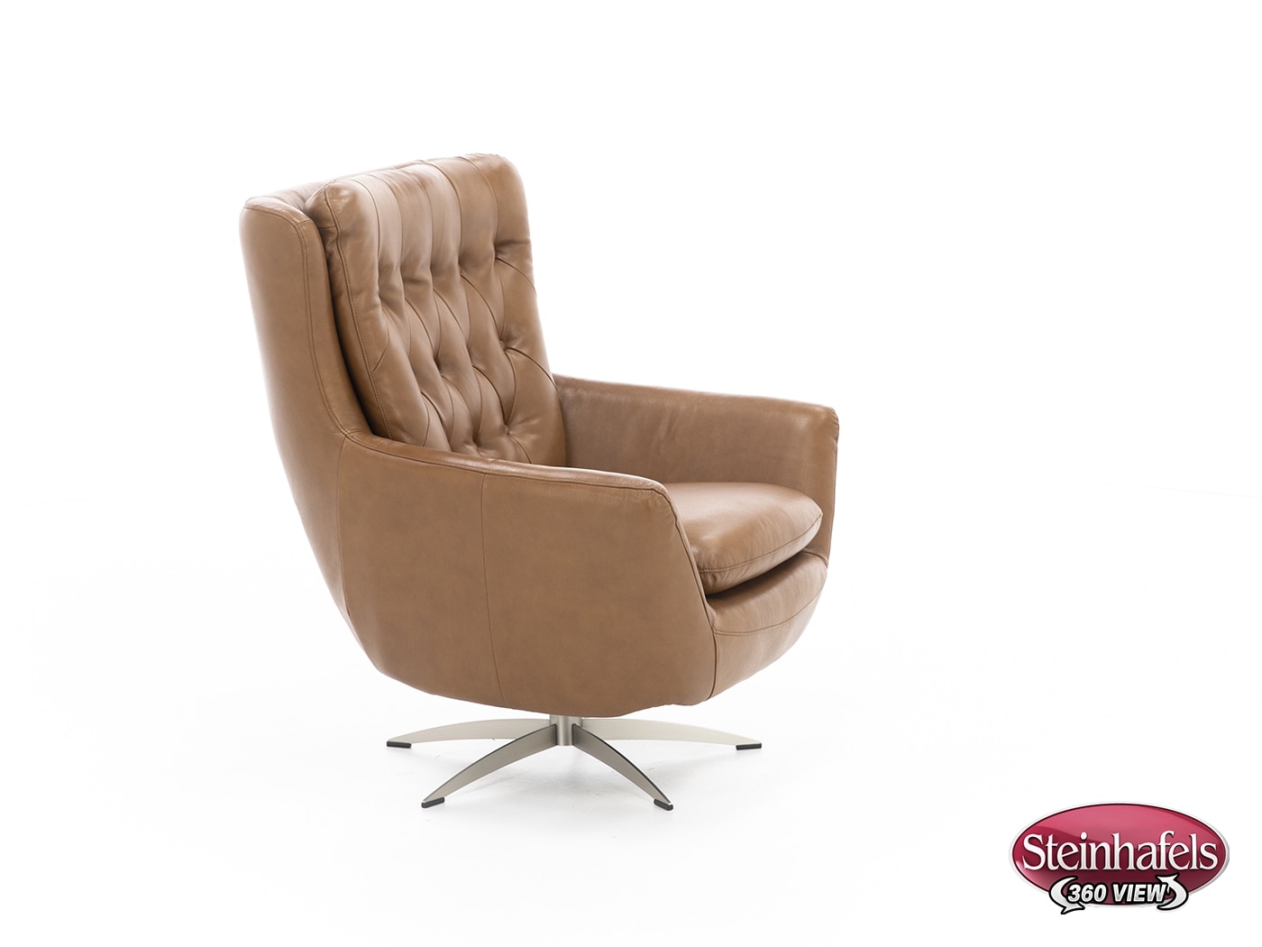 syng brown swivel chair  image   