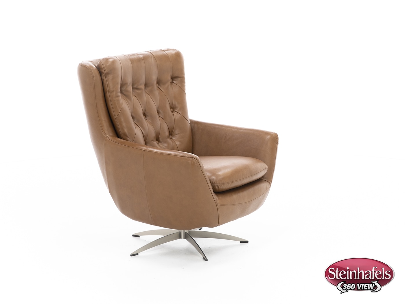 syng brown swivel chair  image   