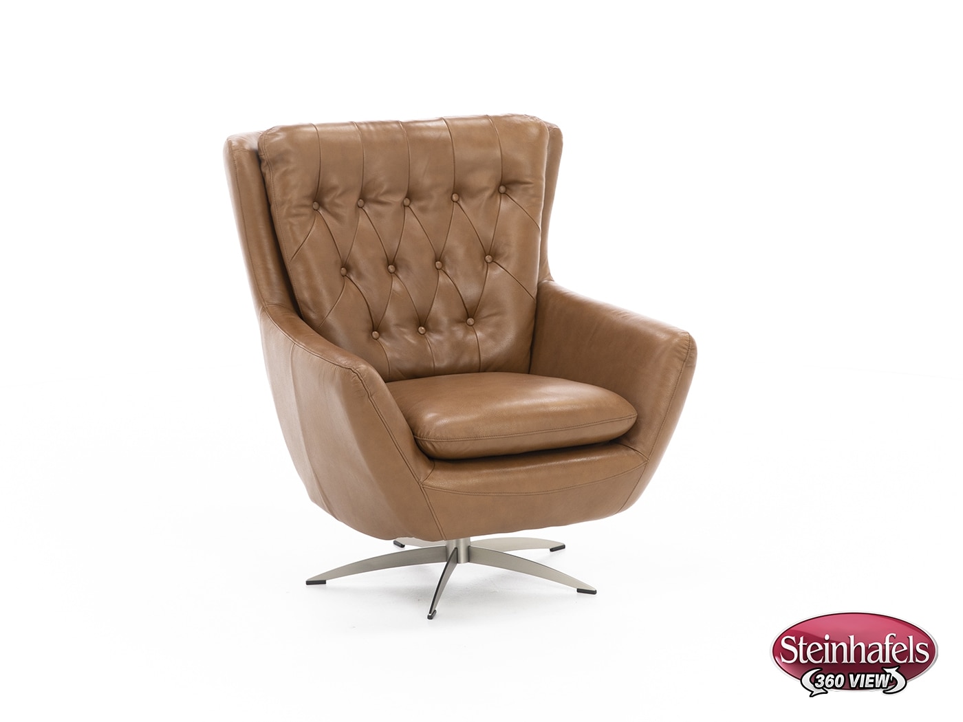 syng brown swivel chair  image   