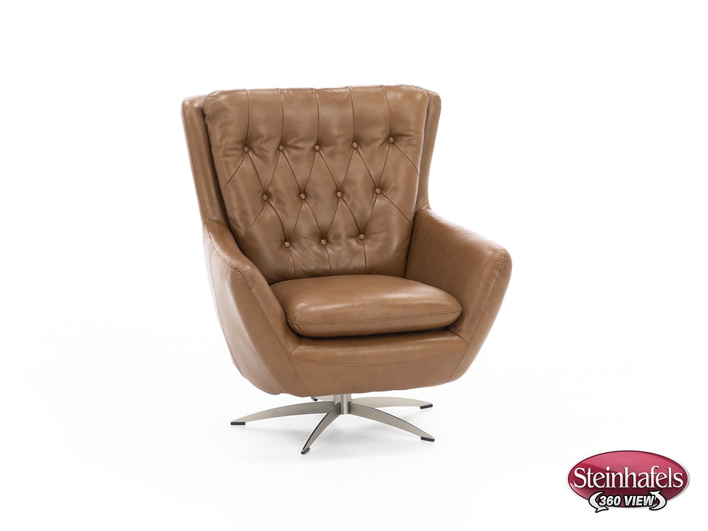 syng brown swivel chair  image   