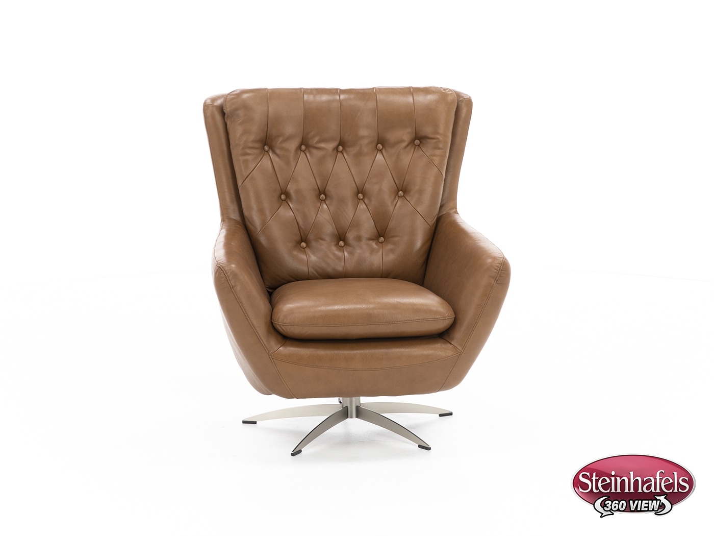 syng brown swivel chair  image   